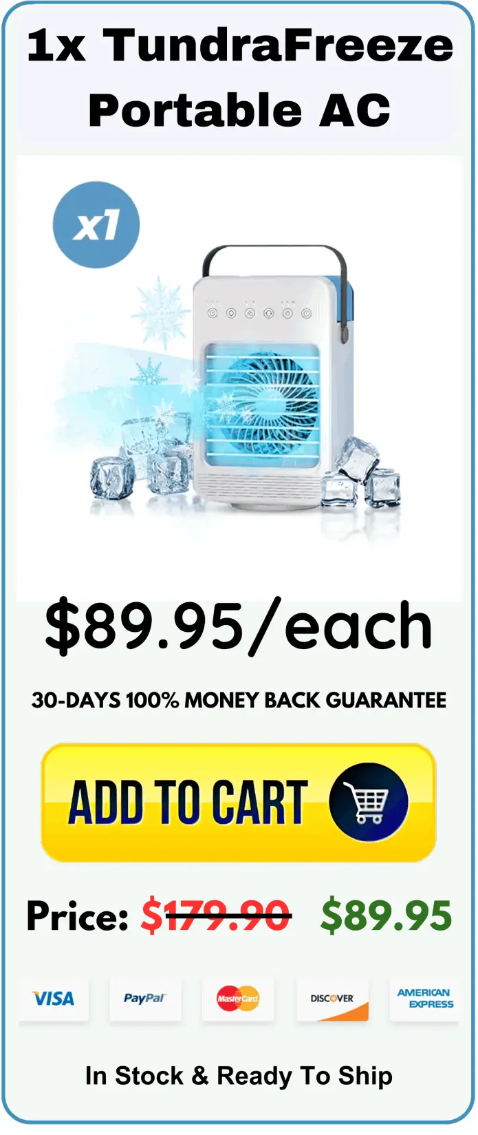 TundraFreeze Portable AC price 